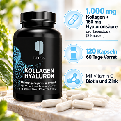 Kollagen + Hyaluron – 120 Kapseln