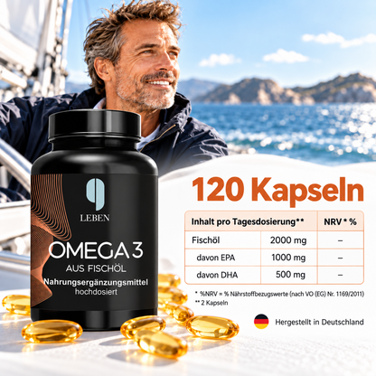 Omega-3 mit EPA & DHA – 120 Kapseln