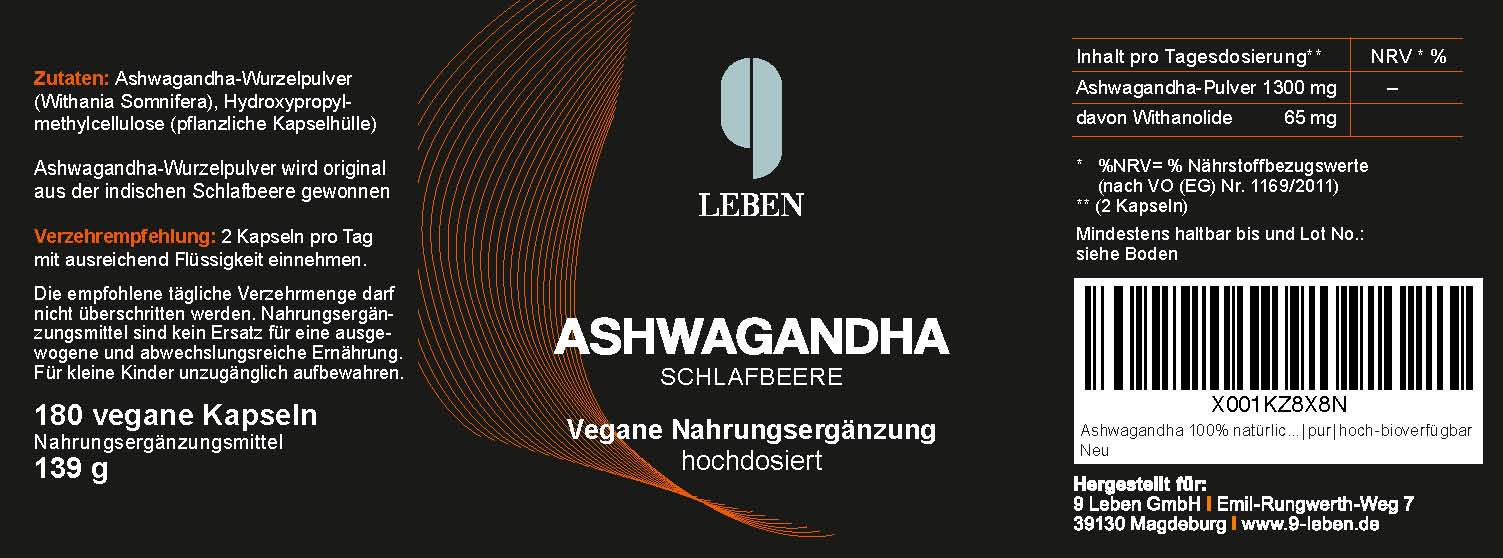 Ashwagandha 100% natürlich