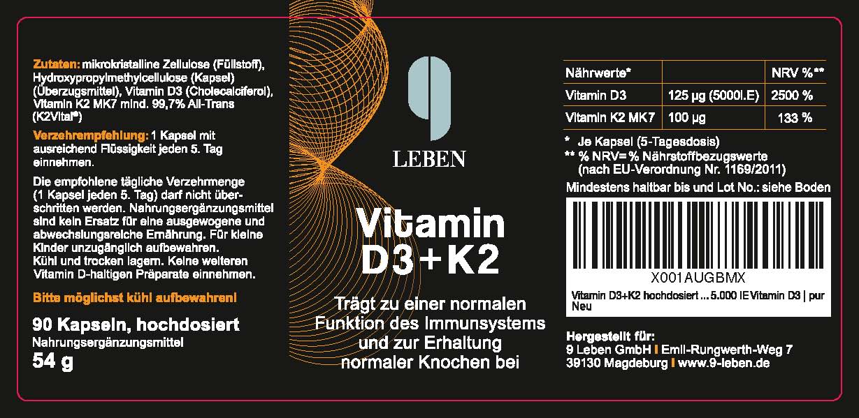 Vitamin D3 + K2 kleine Abpackung