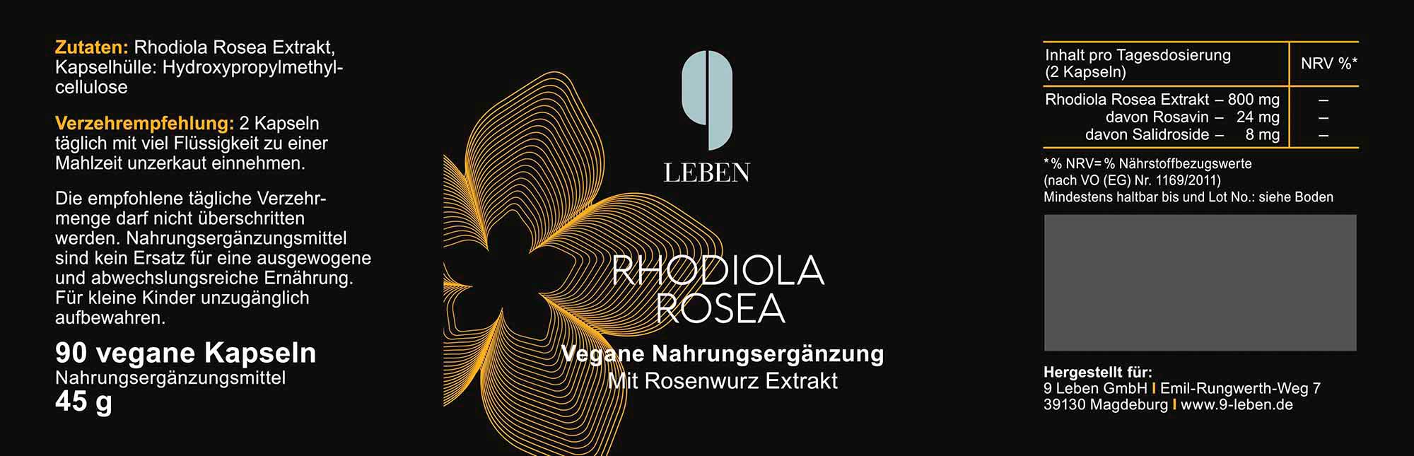 Rhodiola Rosea Kapseln