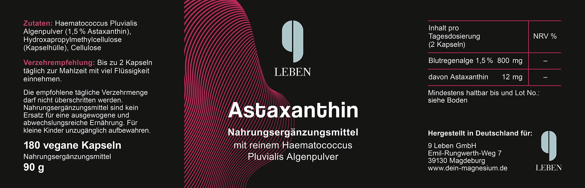 100% natürliches Astaxanthin